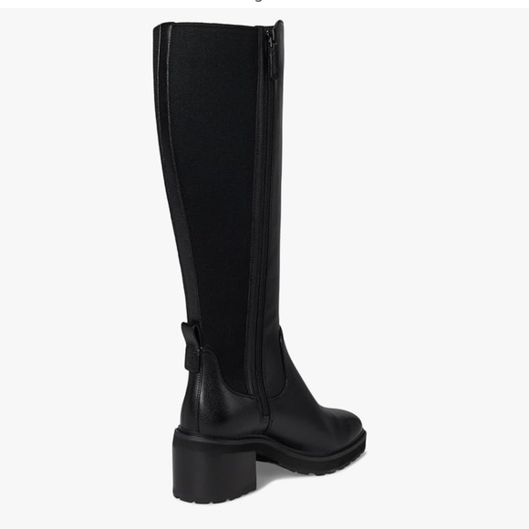 Cole Haan Black Knee-High Heeled Boots